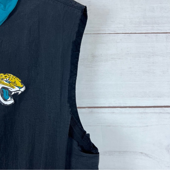 Jacksonville Jaguars Team Issued Player Used On Field Cut Sleeve Windbreaker L - Picture 7 of 9